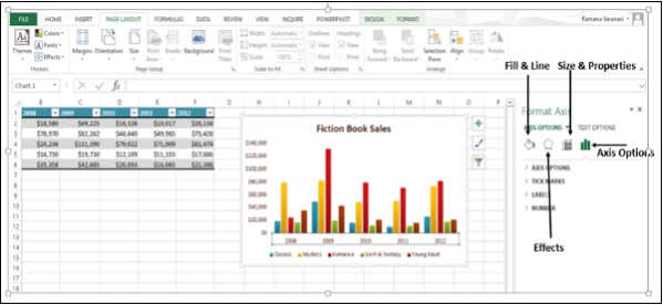 مزيد من خيارات مربع المهام في اكسل2013