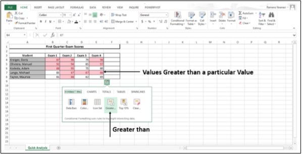 أيقونة أكبر من في اكسل2013