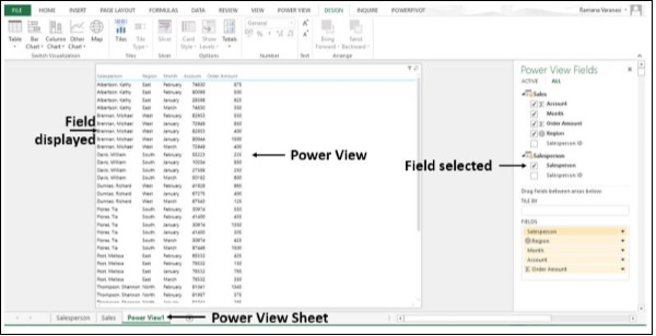 انشاء نموذج بيانات داخلي بدون مغادرة ورقة العمل اكسل 2013
